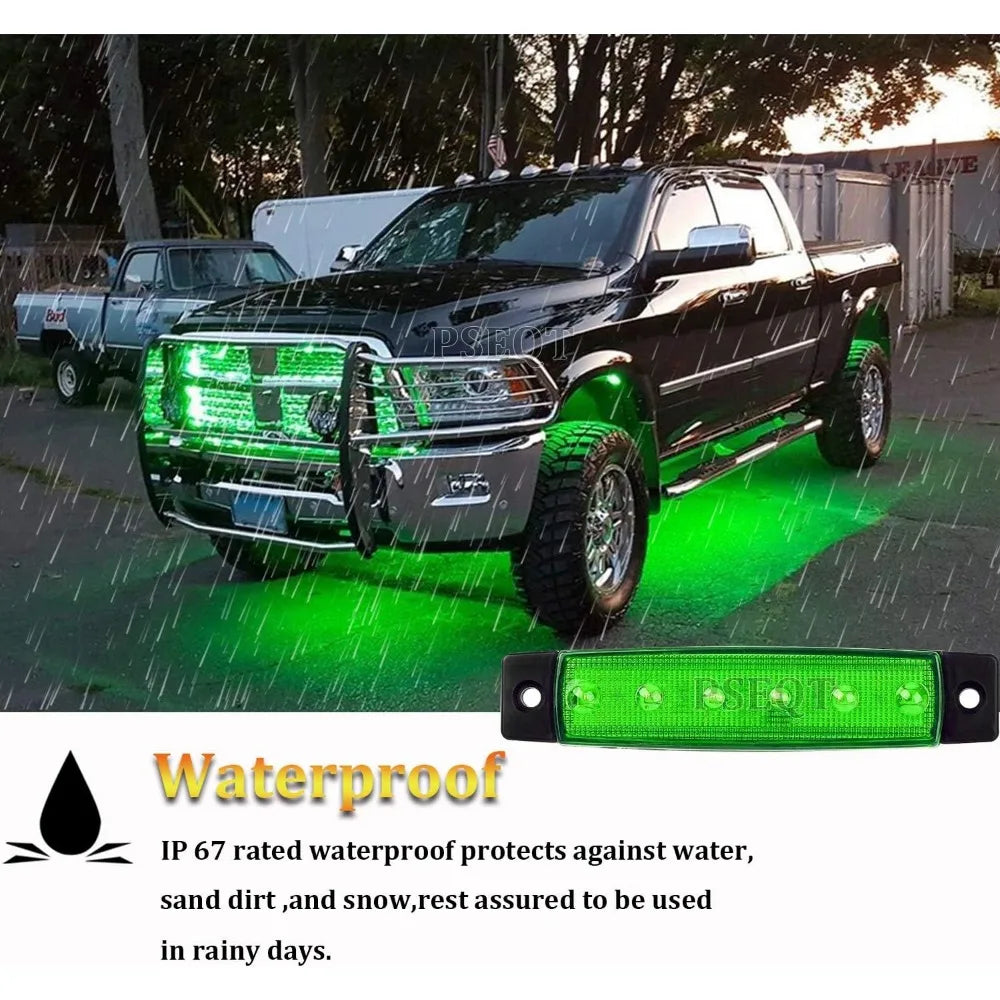 For Golf Cart Wrangler Offroad Rock Strip Underglow Wheel Fender