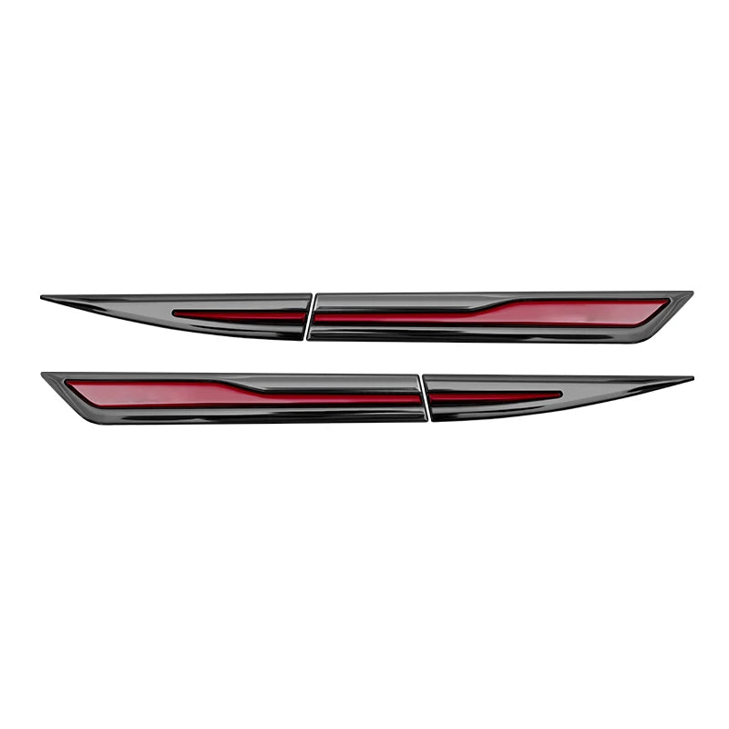 Metal 3D Leaf Board Stickers Side Wing Fender Decals