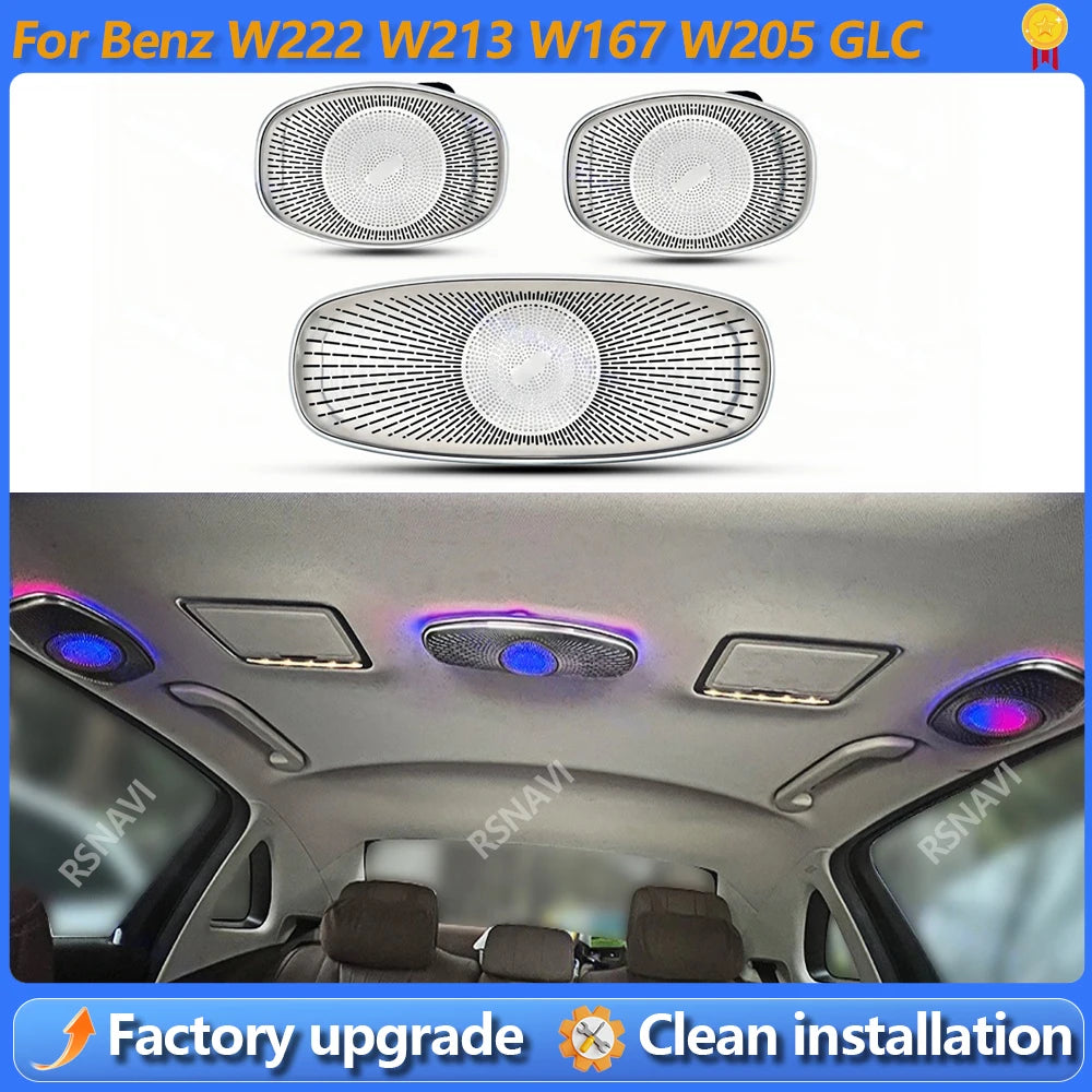 For Mercedes Benz C E S-Class Colors Ceiling Ambient Speaker