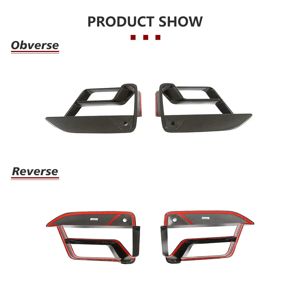 For BMW F90 M5 Lci 2021-2023 Prepreg Dry Carbon Front Fog Air