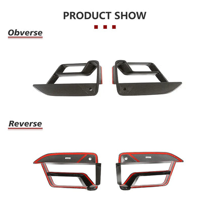 For BMW F90 M5 Lci 2021-2023 Prepreg Dry Carbon Front Fog Air