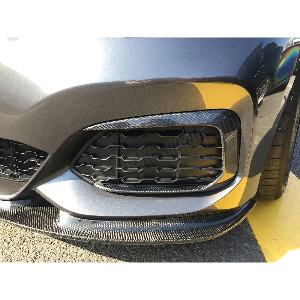 For BMW 1 Series F20 M Dry Carbon Fiber Front Fog Wind Knife