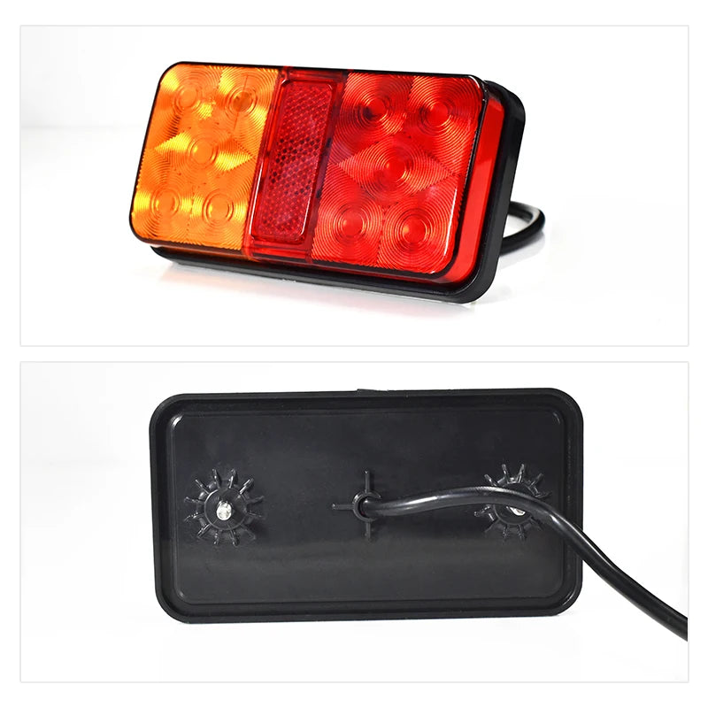 For Lorry 1PC Super Bright 10leds Rear Tail Reverse Stop Fog