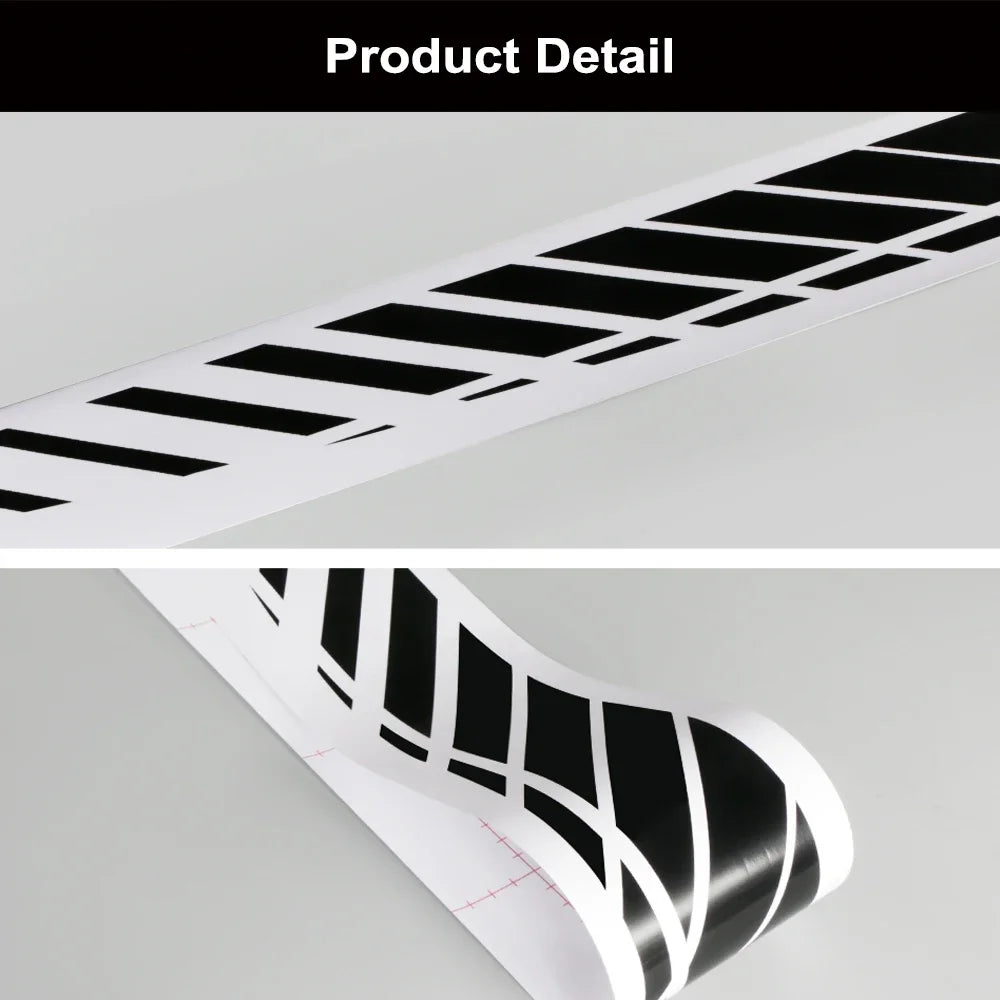 2PCS Side Stripes Stripe Skirts Graphics Vinyl Sticker Decals