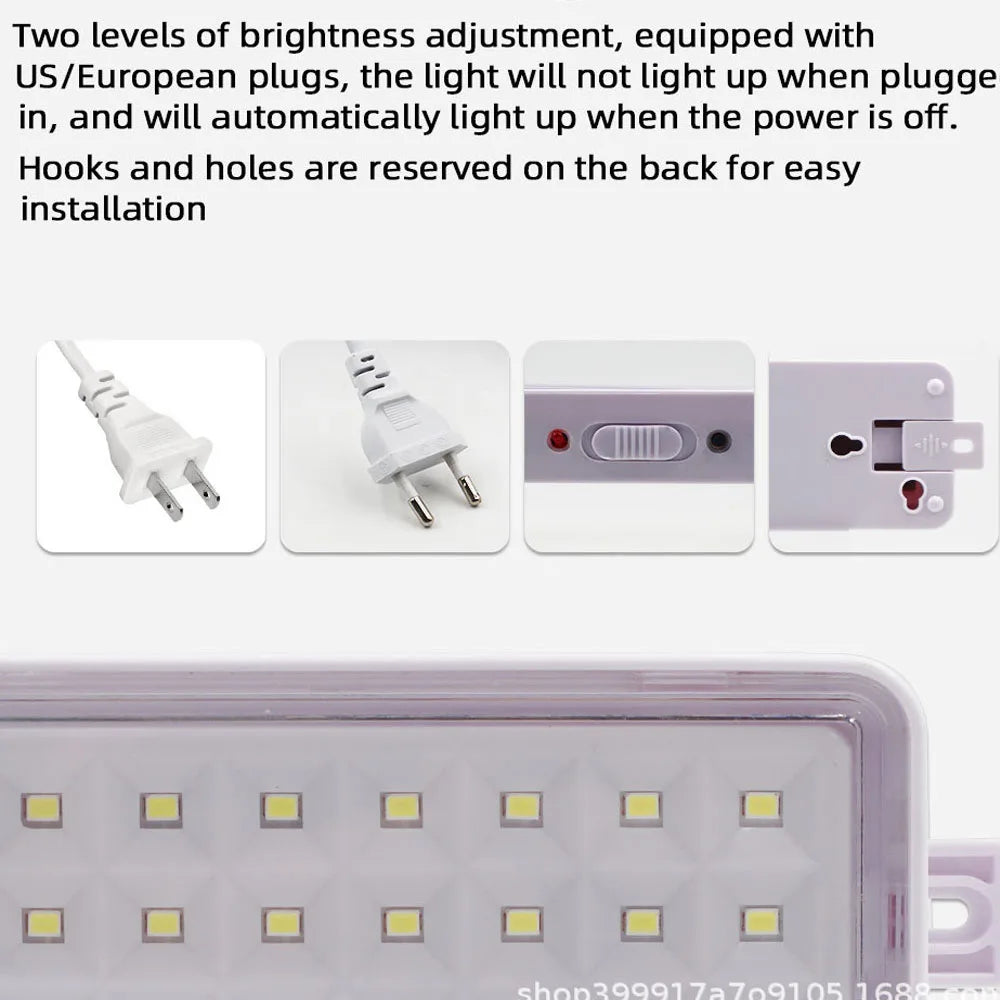 Leds Cold White Emergency 110V 220V Rechargeable Wireless