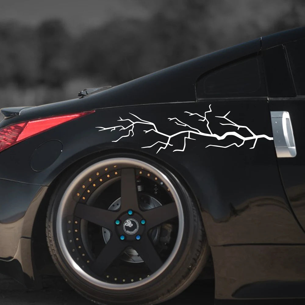 62x16cm Creative Speed Racing Lightning Stickers Waterproof