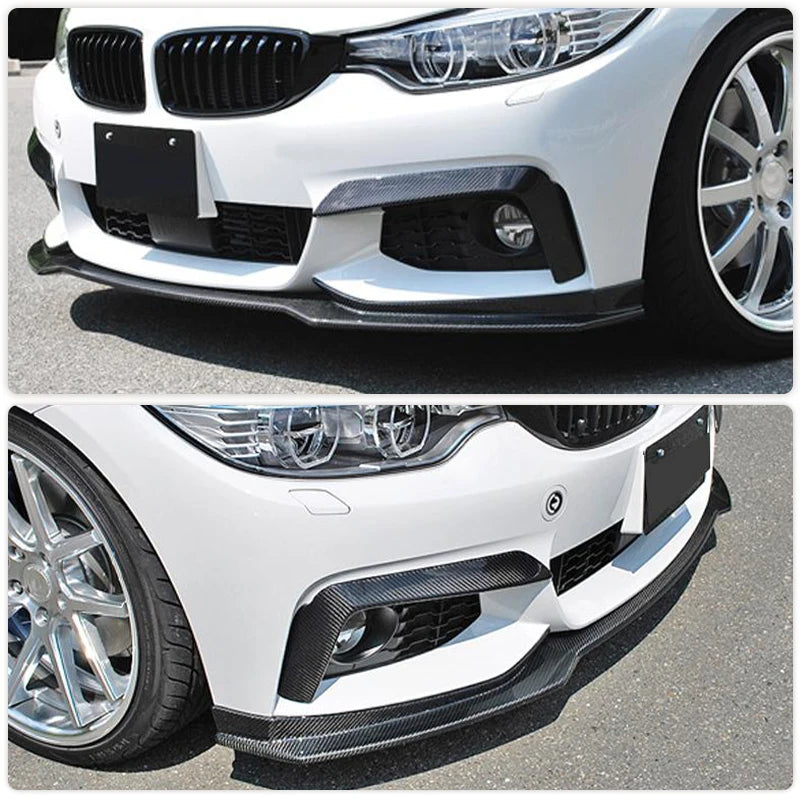 For BMW 4 Series F32 F33 Full Carbon Fiber Front Bumper Lip
