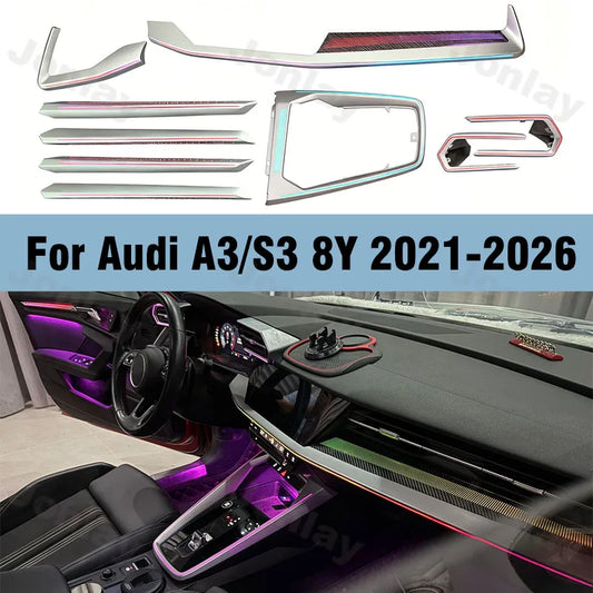For Audi A3 S3 8Y Ambient 2021-2026 Interior Atmosphere Trim