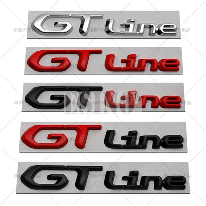 For Peugeot Gt Rcz 308 508 Gt Line 3D Metal Chrome Zinc Alloy