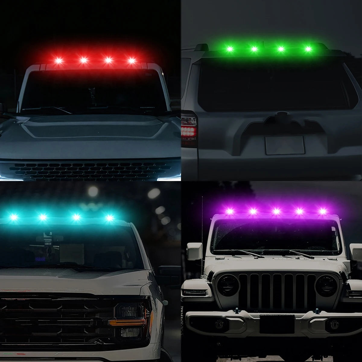 Solar Power Roof Strobe Navigation Remote Control Warning