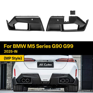 For BMW M5 Series G90 G99 Real Dry Carbon Fiber Rear Diffuser