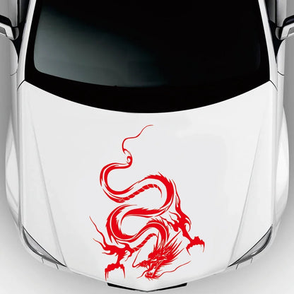 Fashion Dragon Sticker Hood Bumper Roof Vintage Traditional Front