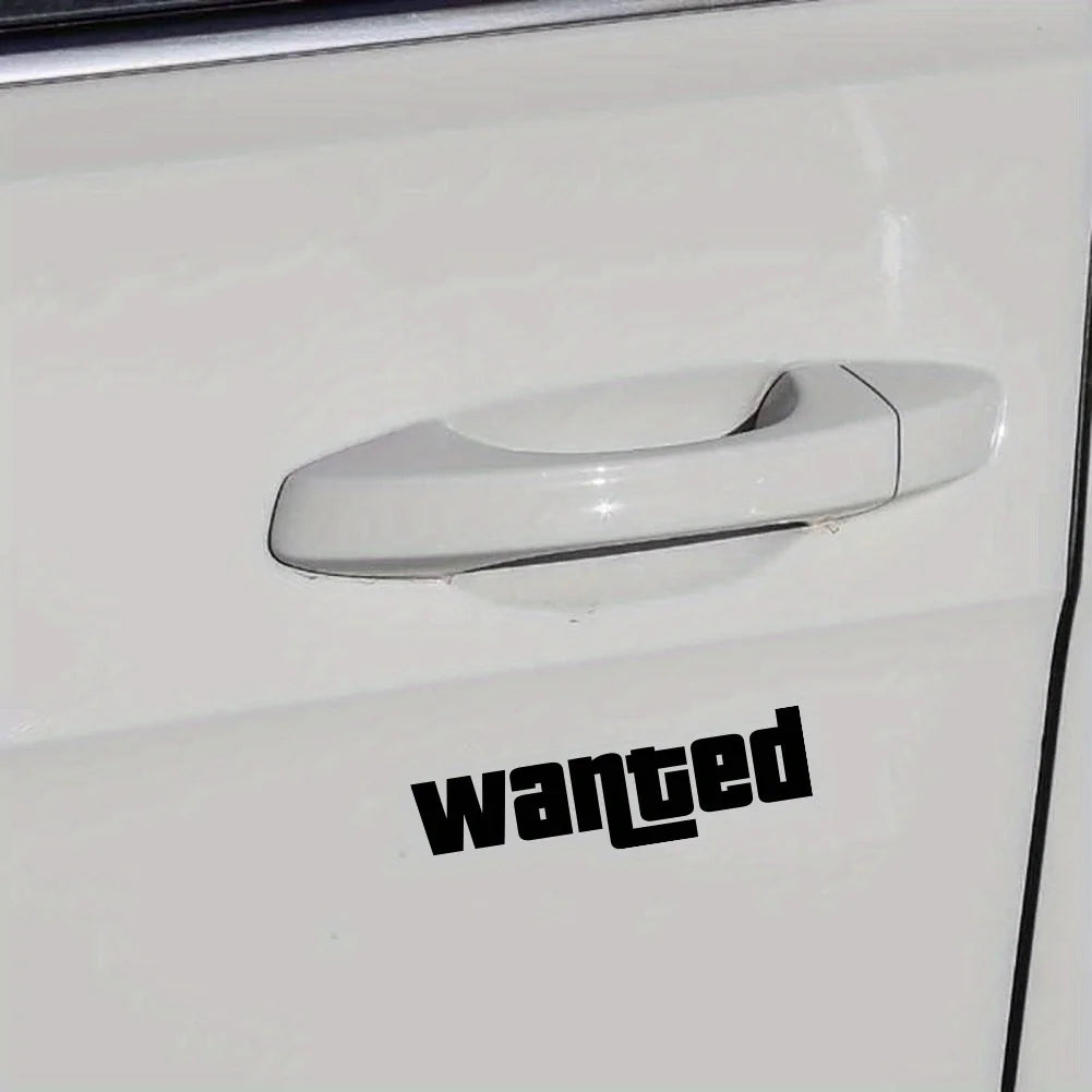 Fashion Windshield Wanted Window Sticker Moto Safety Signs Decals