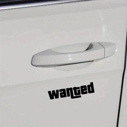 Fashion Windshield Wanted Window Sticker Moto Safety Signs Decals
