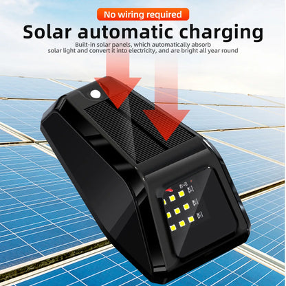 1PC Solar Powered Cab Wireless Truck Roof Warning Flash