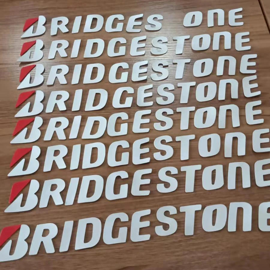 For Auto Rubber Tire Letter Stickers 3D Waterproof Wheels