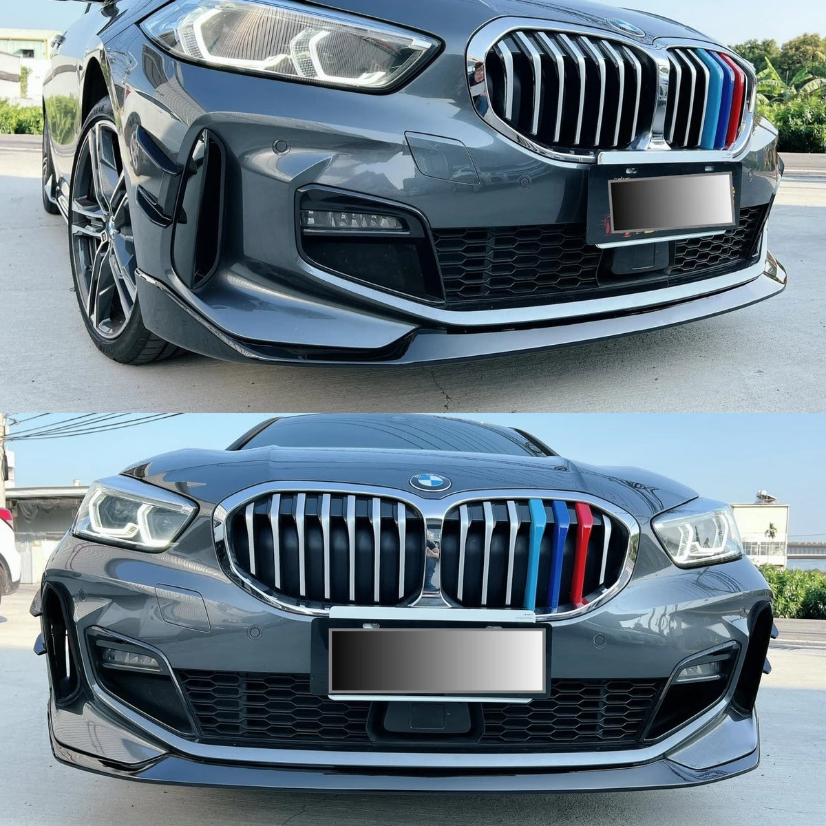 For BMW F40 Hatchback M Sport Front Bumper Lip Splitter 116D