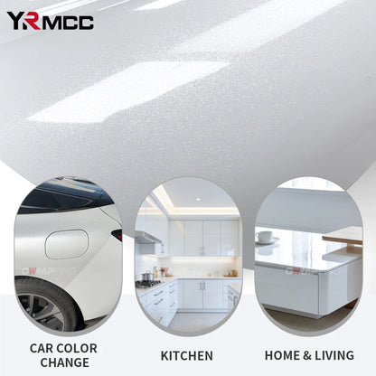 Pet Stickers Glossy Adhesive Vinyl Wrap Pearl White self-adhesive