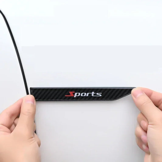 2PCS Exterior Body Stickers Sport Alphabet Carbon Fender Side