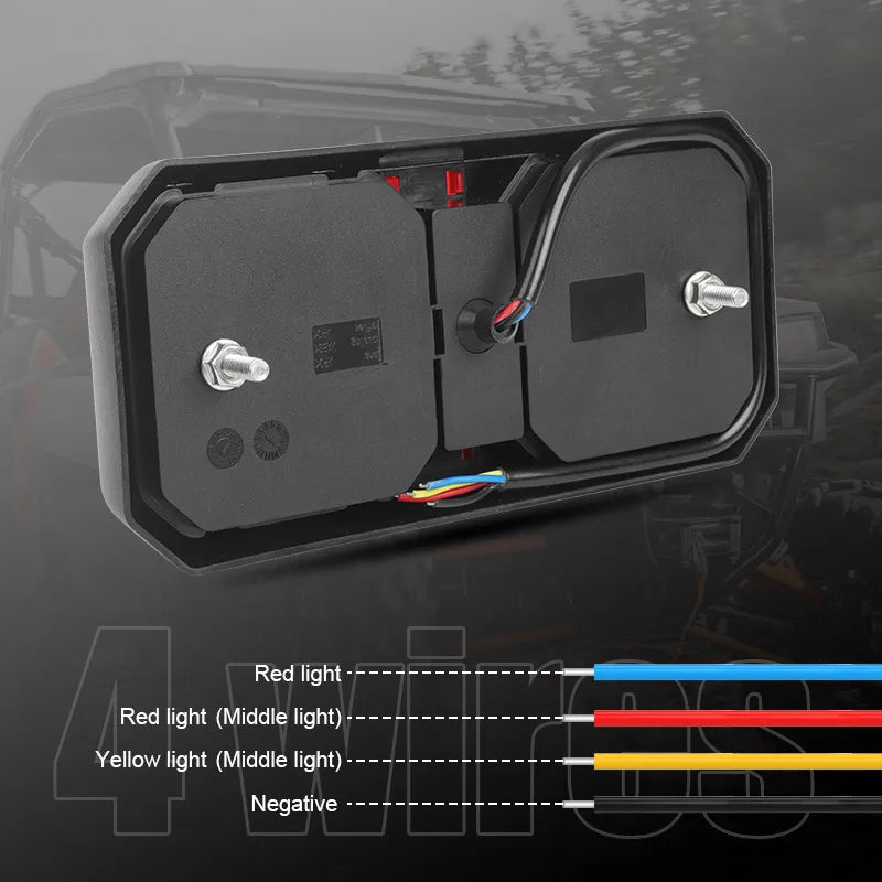 12V 24V Rear Brake Tail Turn Signal Indicator Warning