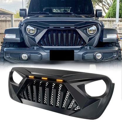 For Wrangler Jl 2018-2023 Mecha Mid-grid Racing Grills