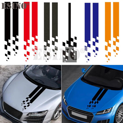 Design Stripe Hood Covers Vinyl Racing Sports Decal Head