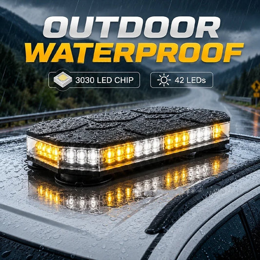 Magnetic Mount Warning 12V 24V Roof Strobe Cigarette Lighter