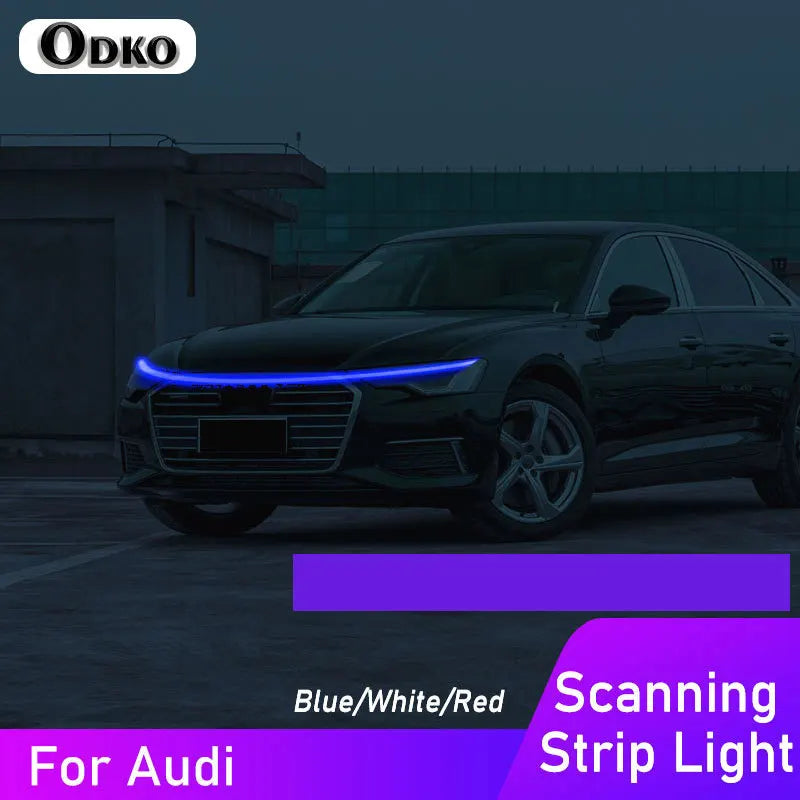 For Audi Q2 Q3 Q5 Q7 Drl Strip Hood A1 A3 A4 A5 A6 A7