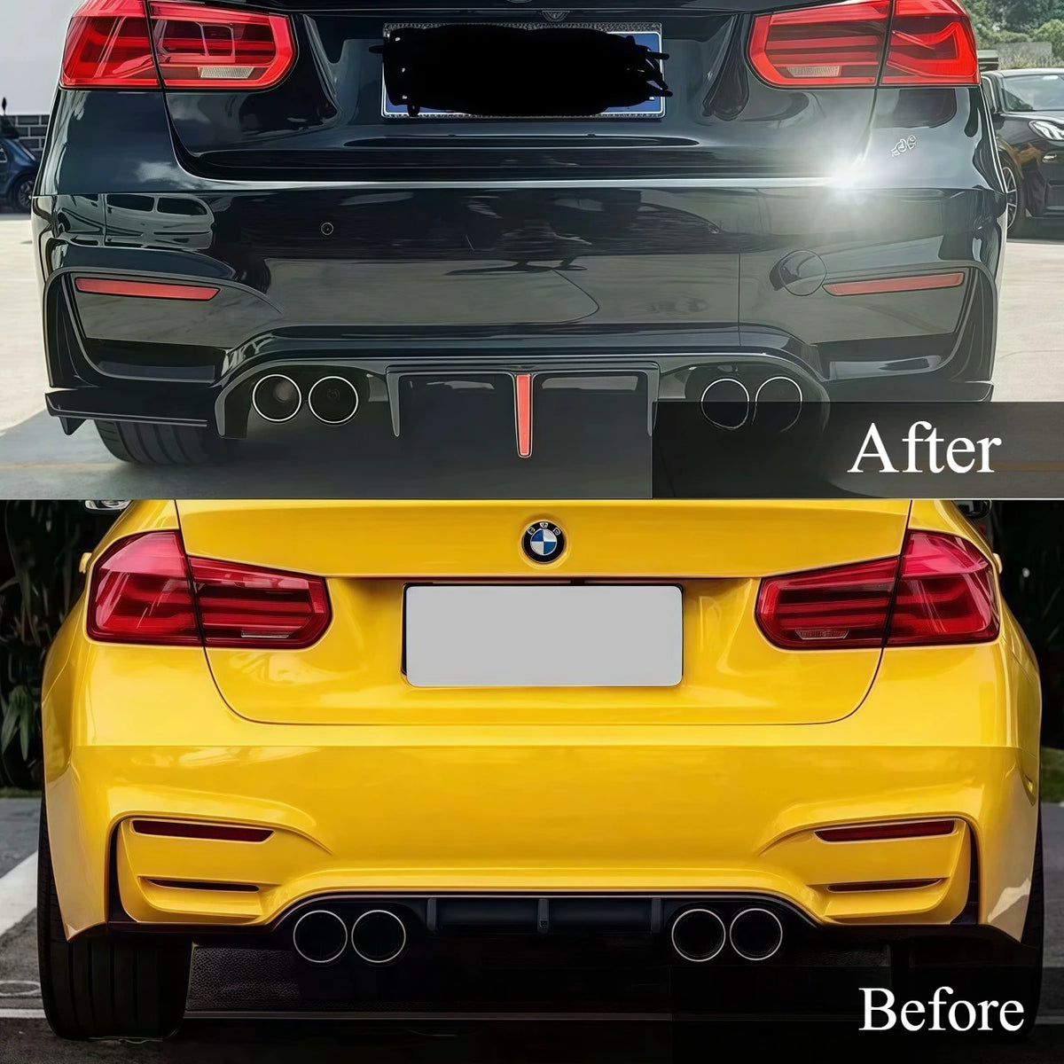 For BMW 3 Series F30 F35 2012-2019 Modified M3 Rear Bumper