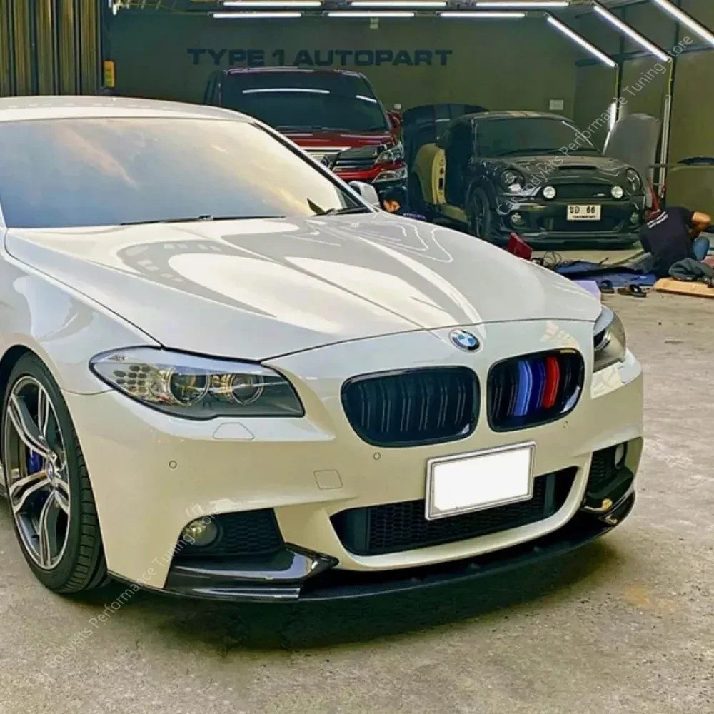 For BMW F10 F11 M Performance Front Bumper Lip Spoiler Splitter