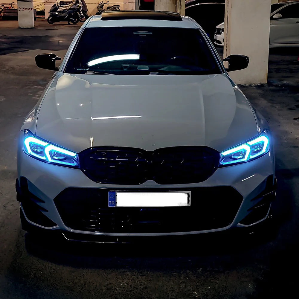 For BMW 3 Series G20 G21 Ice Blue Red Yellow Amber Angel Eyes