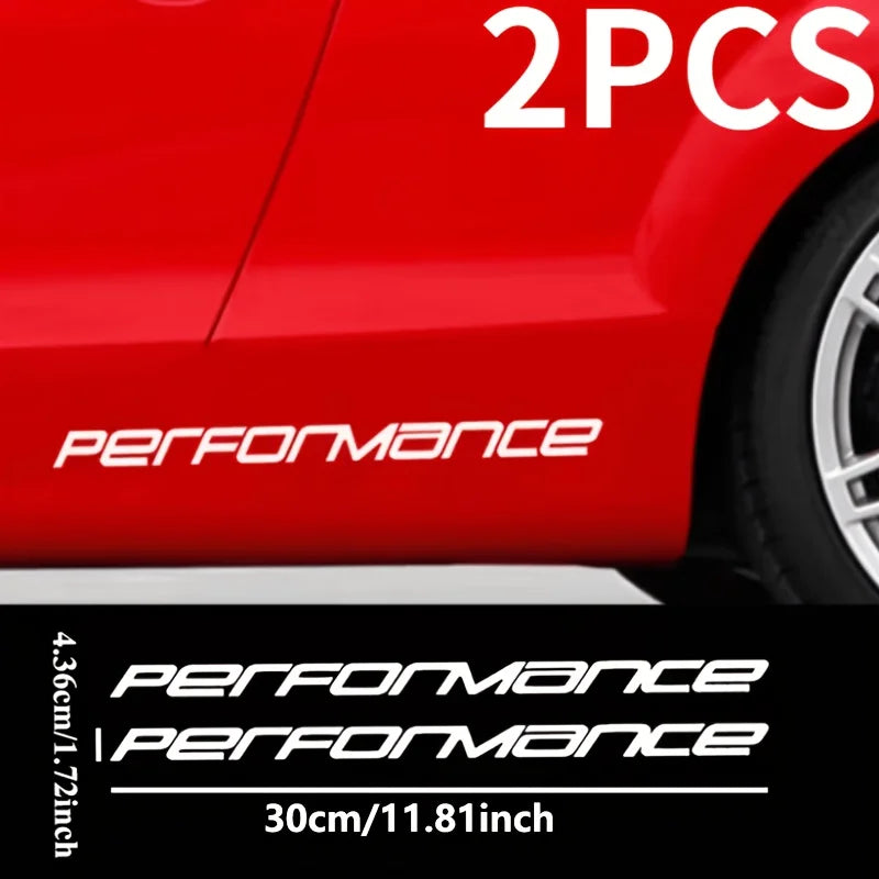 2PCS 1SET Performance Side Skirt Vinyl Sticker Waterproof Uv