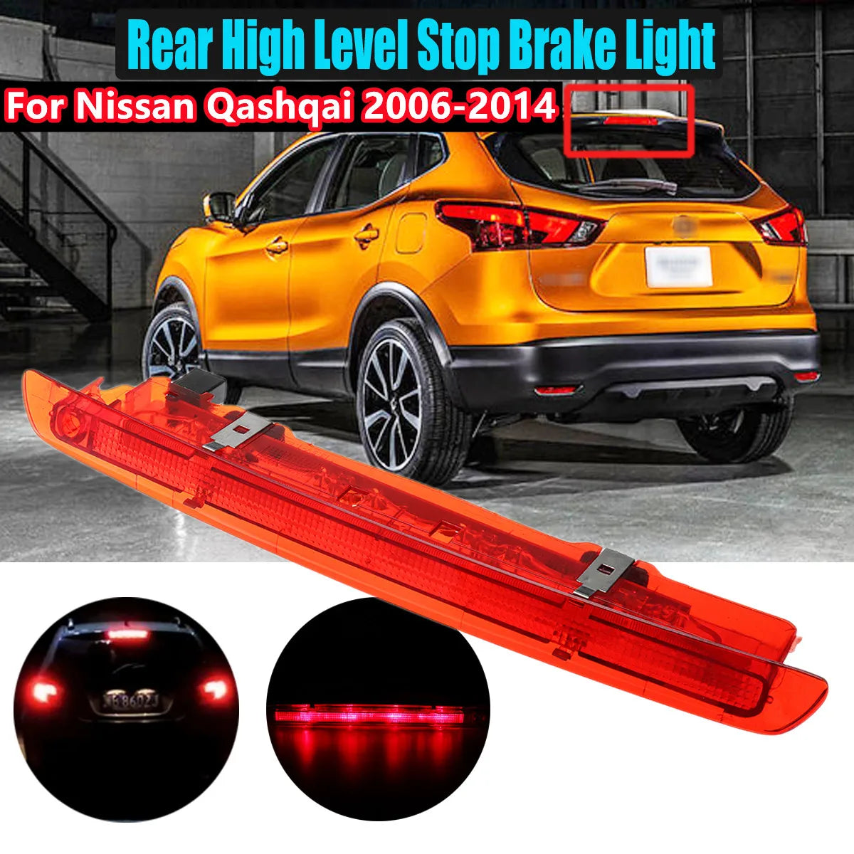 For Nissan Qashqai 2006-2011 2012 2013 2014 Red Rear Brake 3RD