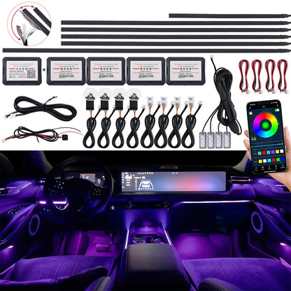Newest Hidden Ambient Interior Matt Black Acrylic Strip