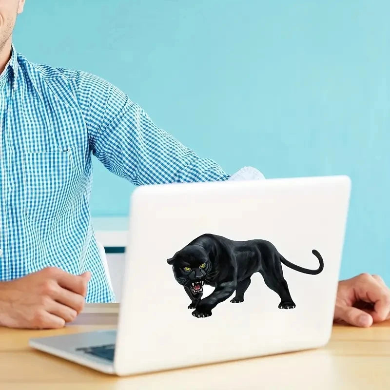 Black Panther Roaring Sticker Funny Stickers Decals Removable