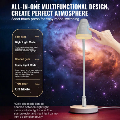 For Bedroom Home Auto Interior USB Starry Sky Projector Night