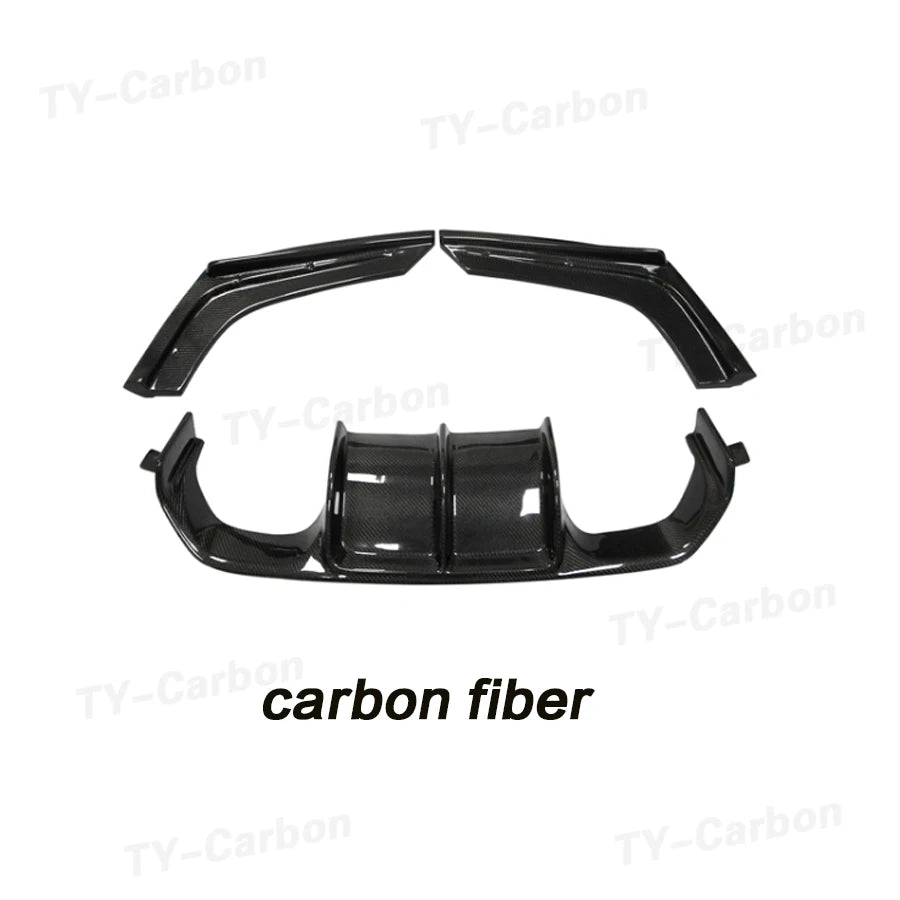 For BMW F80 M3 F82 F83 Real Carbon Fiber Rear Diffuser Lip