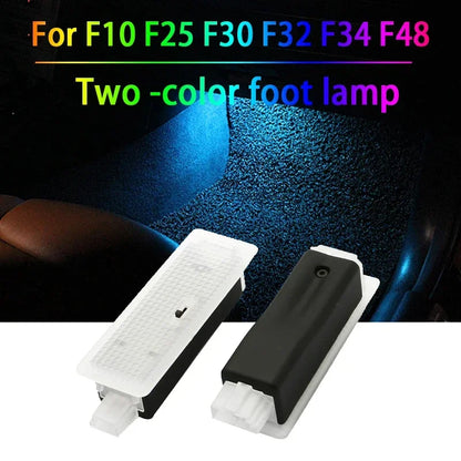 For BMW F10 F11 F20 F22 A Pair Two Color Footwell Ambient F25