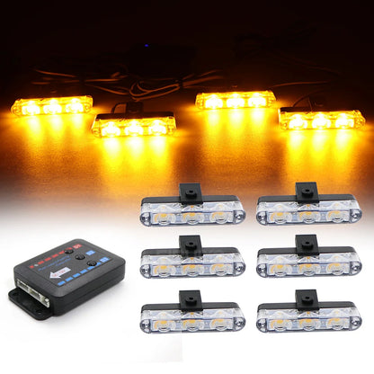 Front Grille Strobe Flash Warning Red Blue Yellow Rescue
