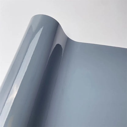 For Motorcycle Gloss Grey Vinyl Wrap Film Waterproof Shiny