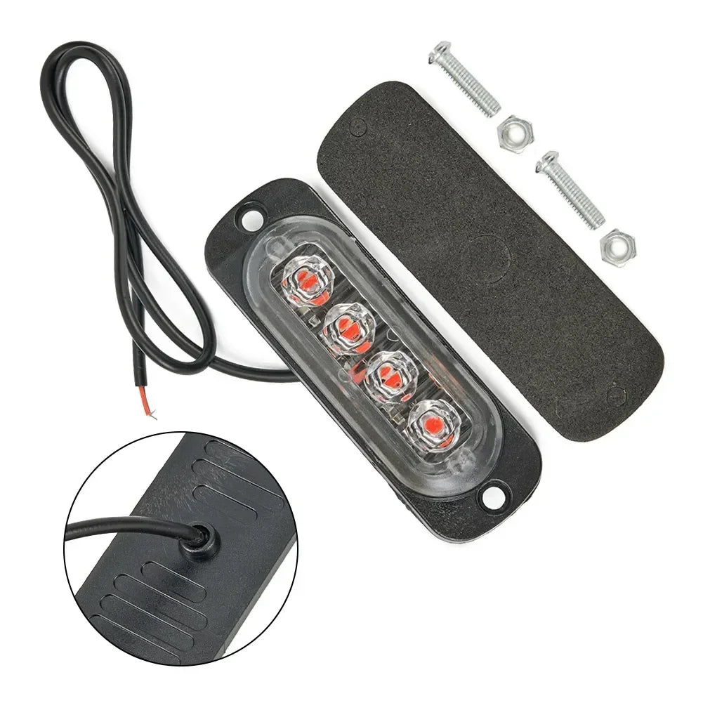 For Boats 12V 4-led Warning off-road Truck Safety Emergency Work