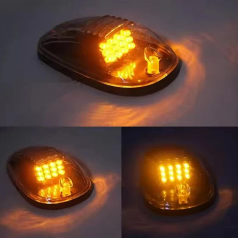 For F150 5PCS 9LED Cab Marker Roof Mouse Running Amber White