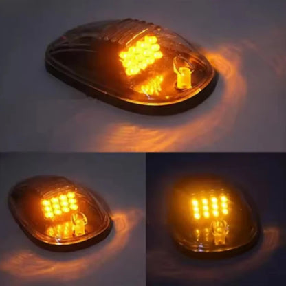For F150 5PCS 9LED Cab Marker Roof Mouse Running Amber White