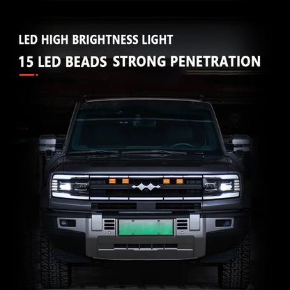 For BYD Equation Leopard 5 Front Center Front Grille Small Amber