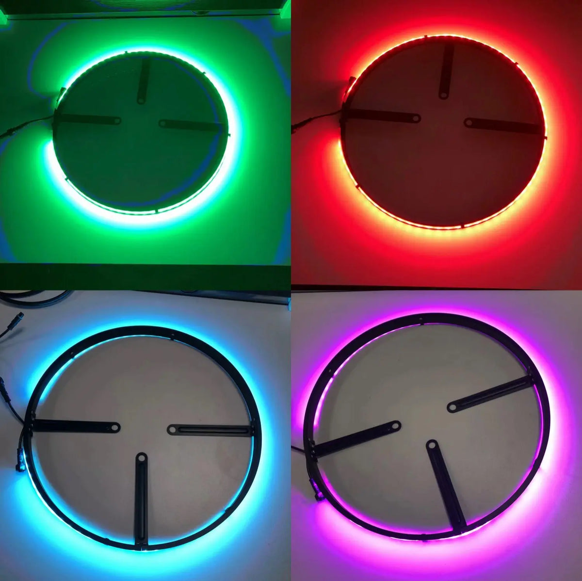 Sample 12V Inch Custom Size Wheel Trucks RGB multi-colors