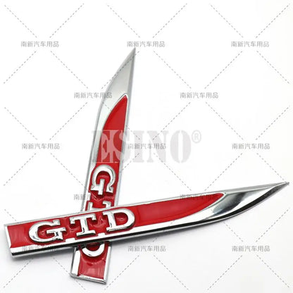 For Volkswagen X Gtd Body Fender Side Metal Chrome Zinc Alloy