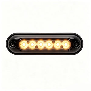 Laikesi Amber Waterproof Strobe Warning 12 24V Surface Mount