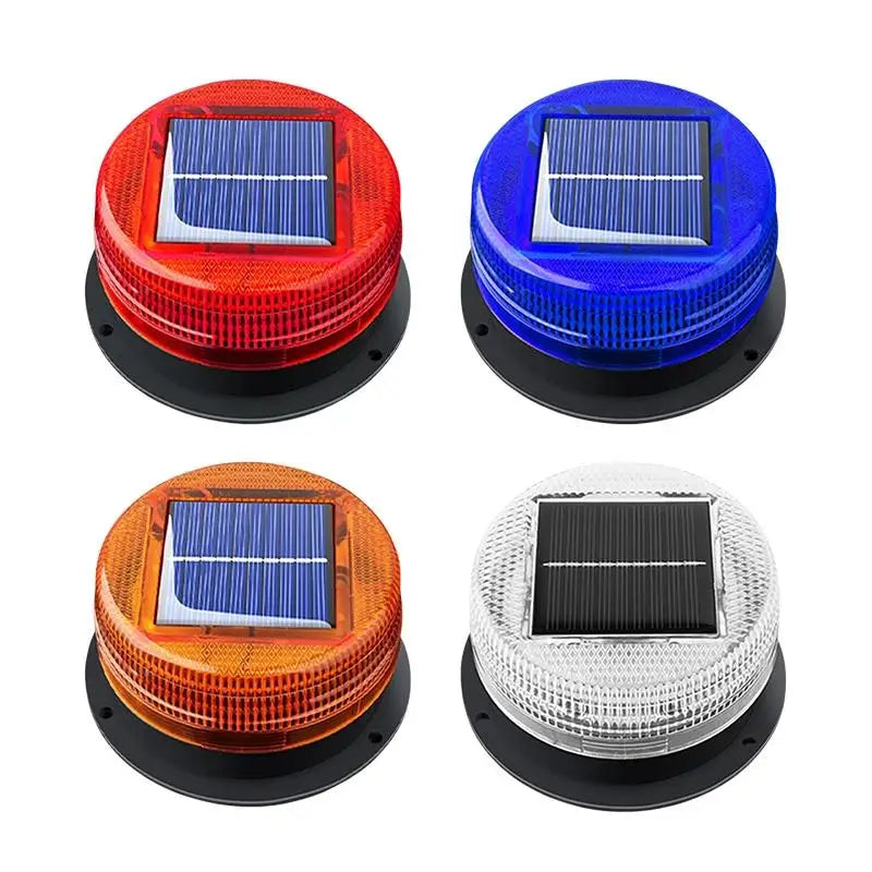 Solar Magnetic Warning Truck Wireless Strobe Beacon Flashlight