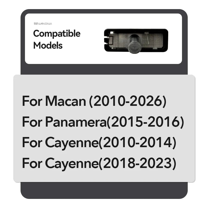 For Porsche Macan Cayenne Panamera Shadow License Plate