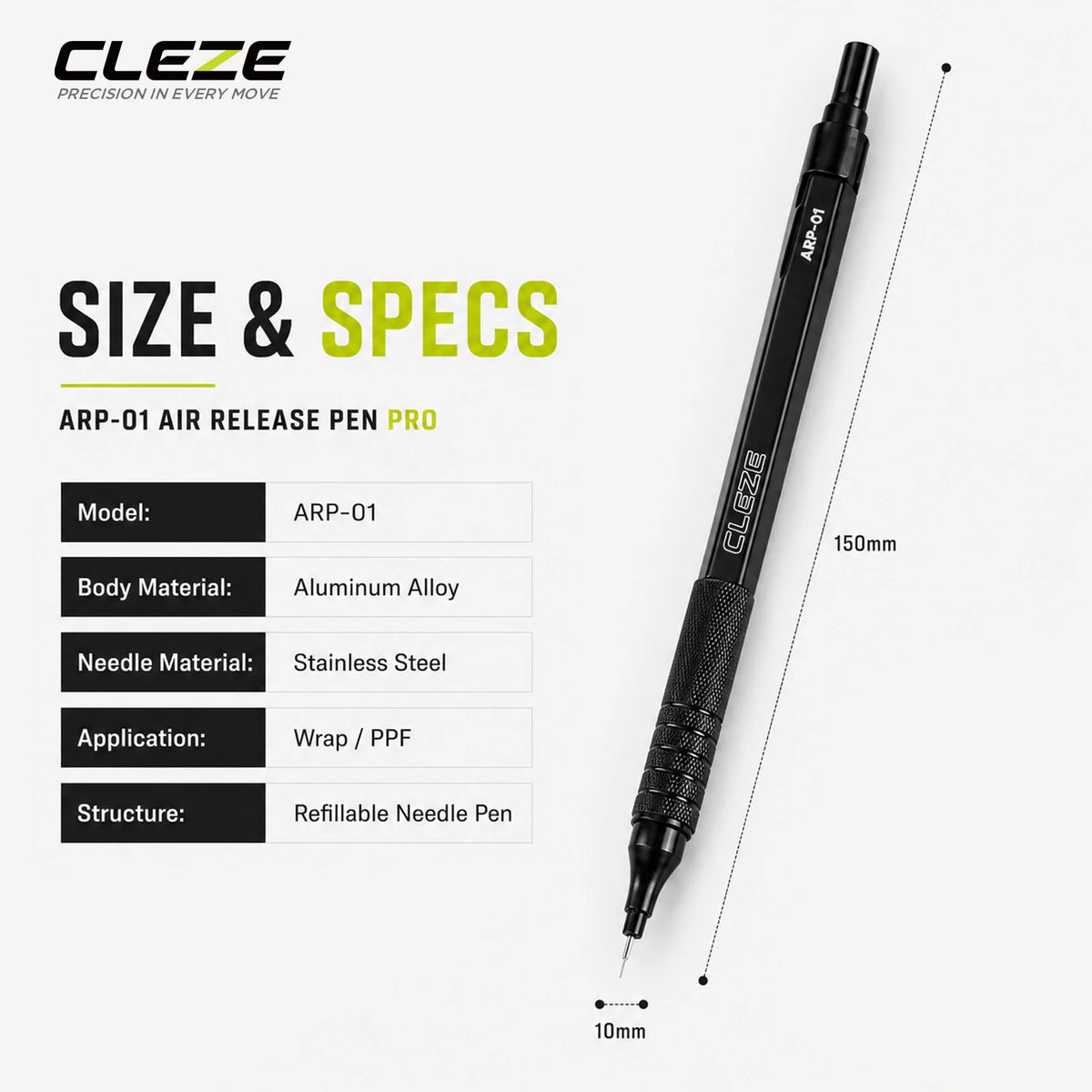 For Vinyl Wrap Cleze Ppf Air Release Pen Ultra Fine Needle Bubble